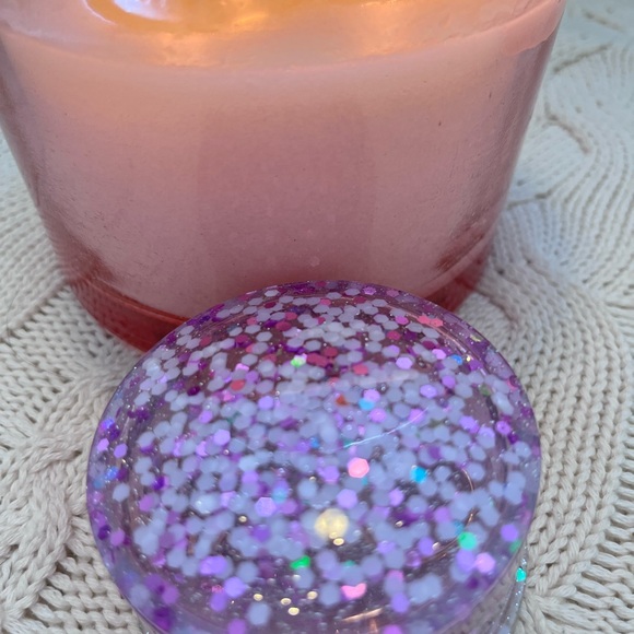 Glitter Trinket box , full of pink & white sparkly glitter . Handmade 💗Pretty - Picture 4 of 6